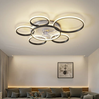 Bedroom Ceiling Fan Light with Ceiling Suction - Casatrail.com